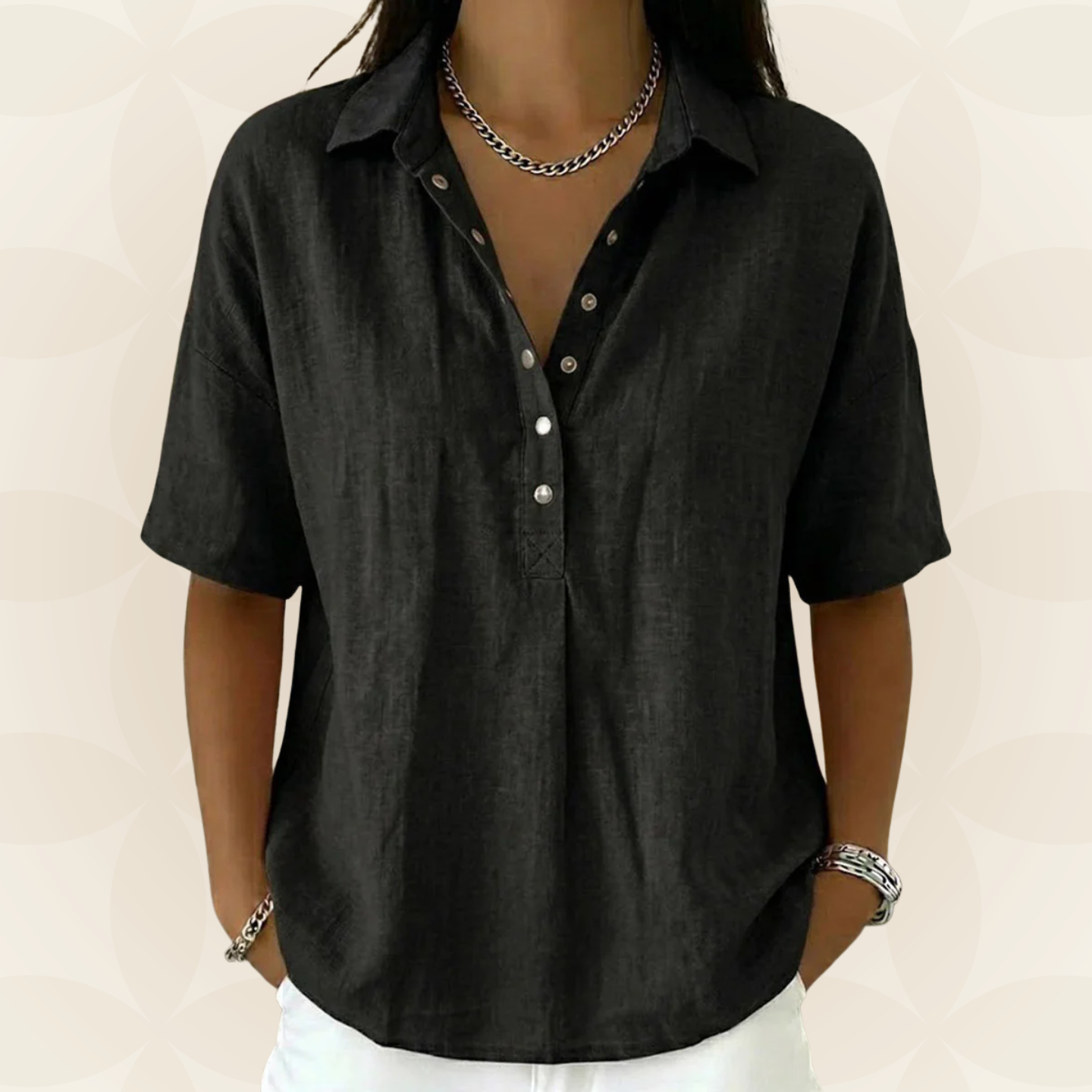 Sorcha | The Collared Button Blouse