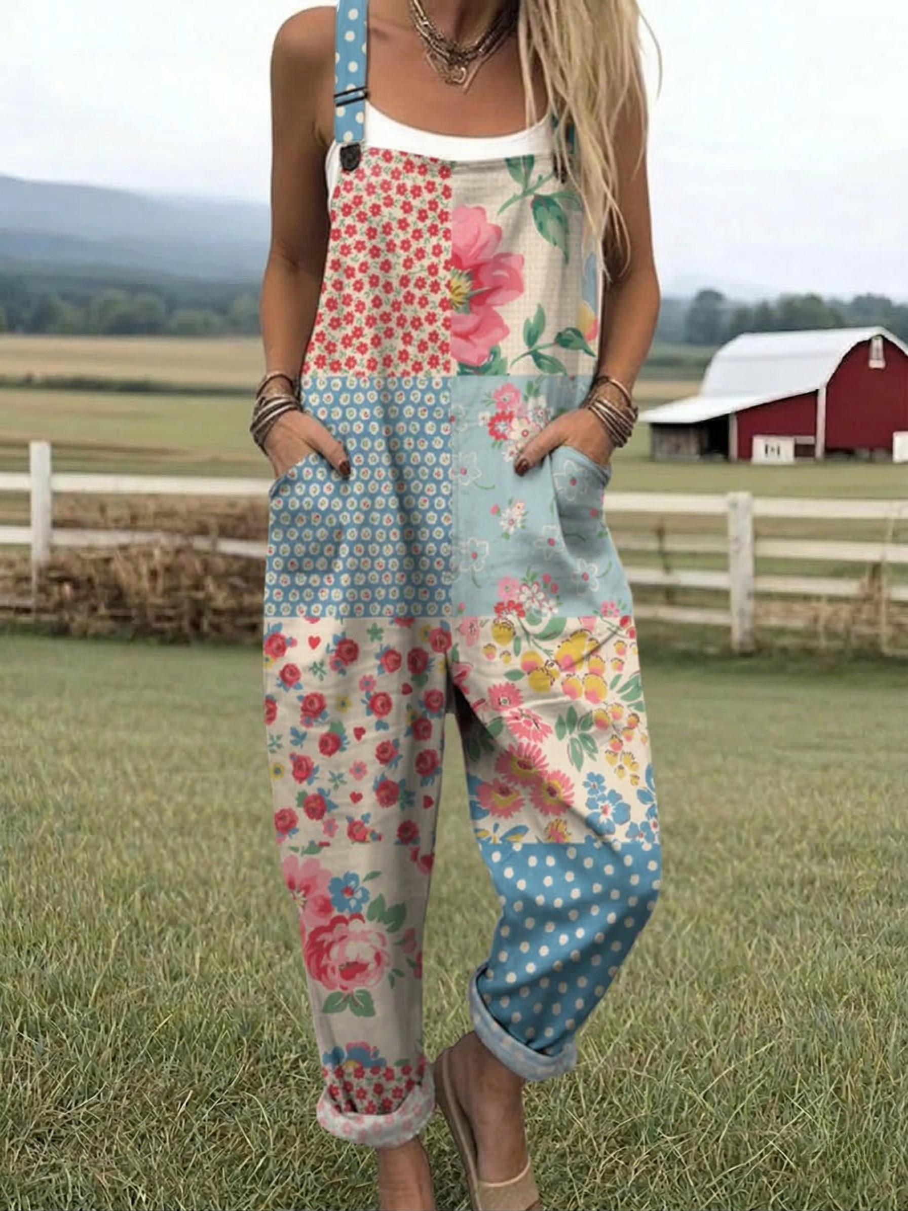 Clara™ | Patchwork Jumpsuit
