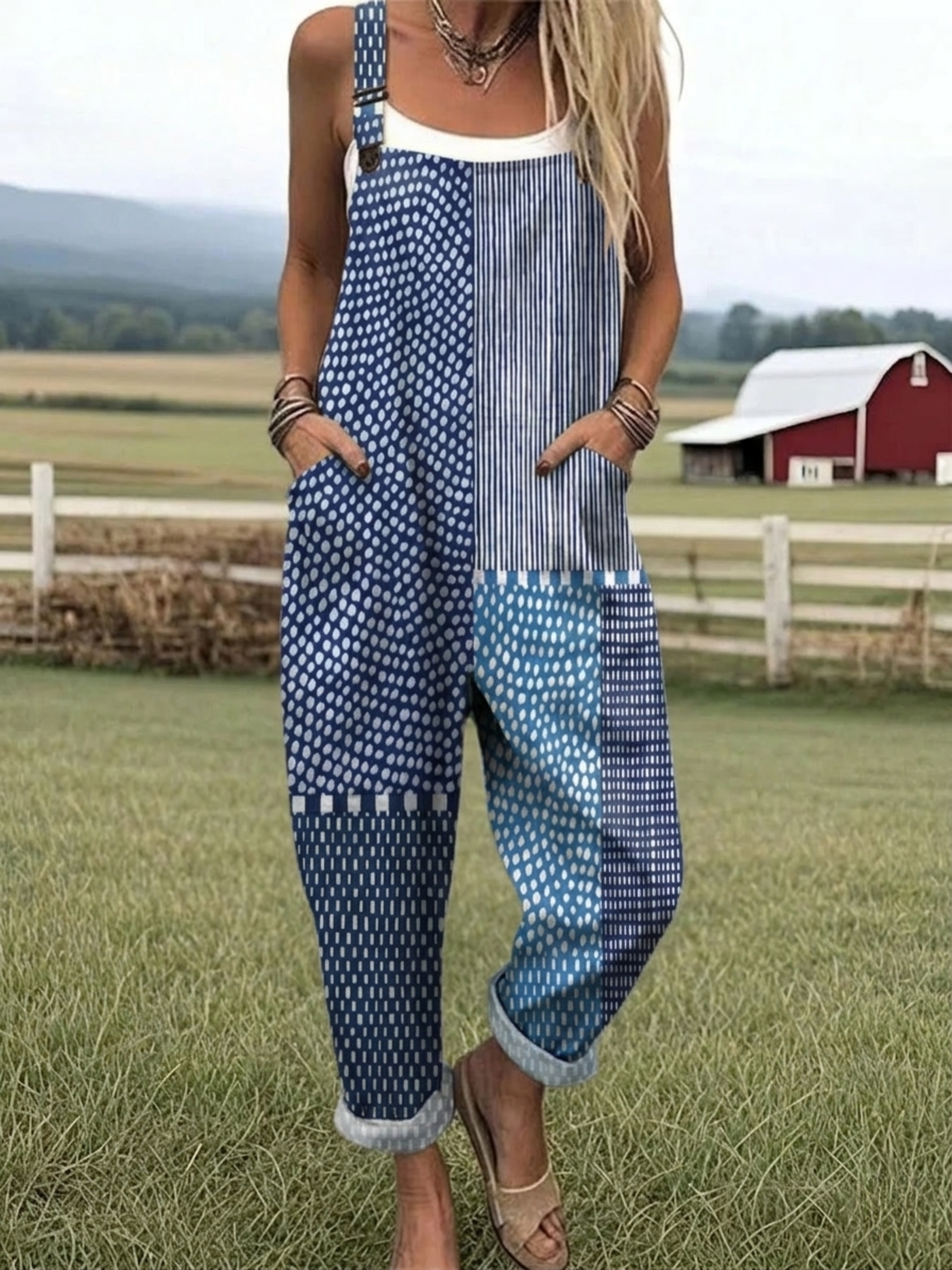 Mira™ | Patchwork Jumpsuit