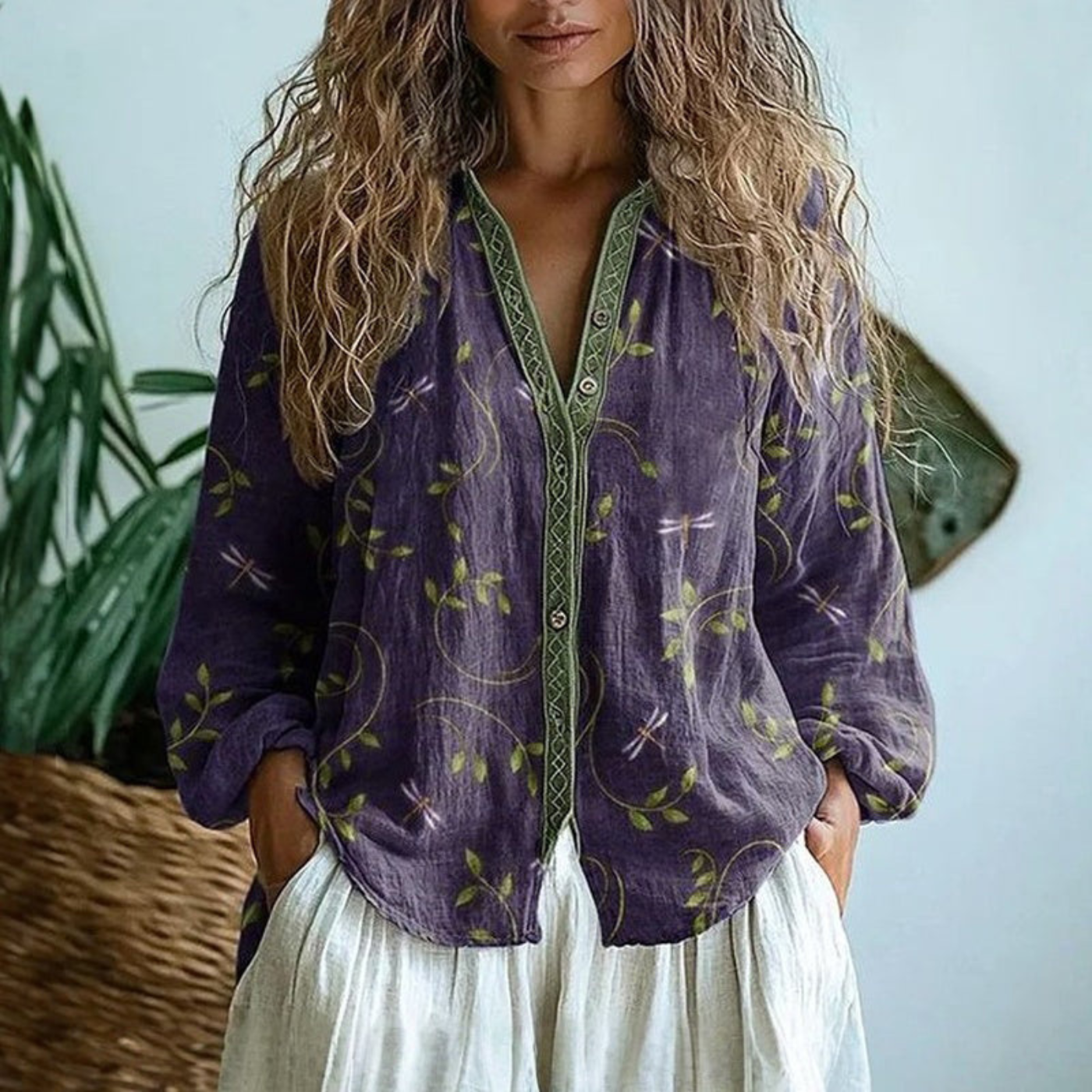 Aoife | The Linen Button-Down Blouse