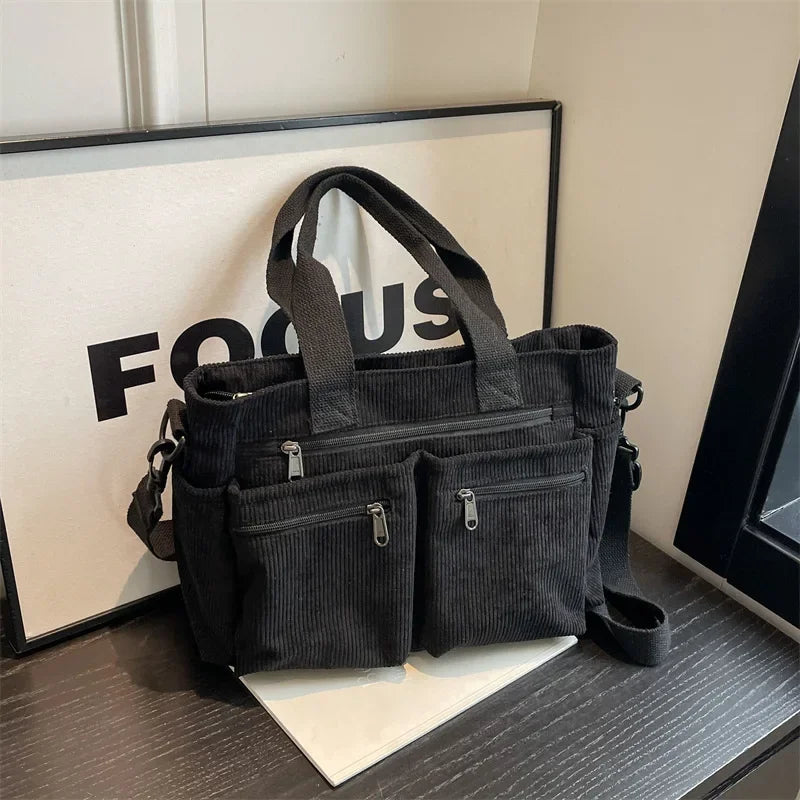 Elena | Urban Cord Tote Bag